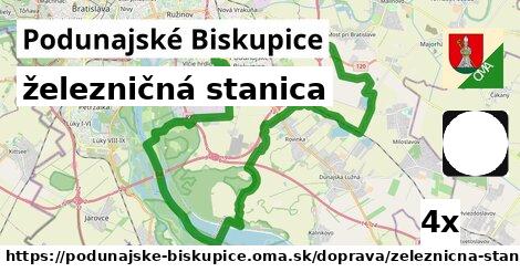 železničná stanica, Podunajské Biskupice