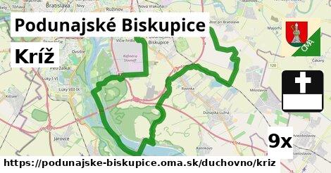 Kríž, Podunajské Biskupice