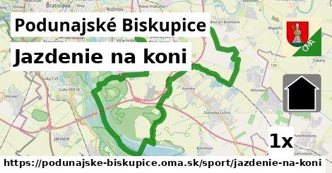 Jazdenie na koni, Podunajské Biskupice