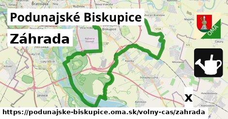 Záhrada, Podunajské Biskupice