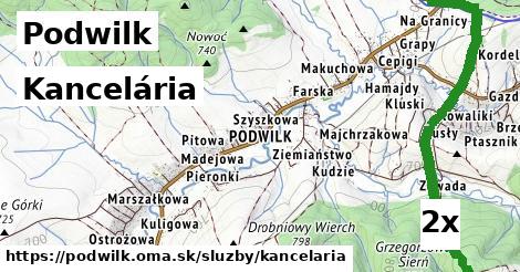 kancelária v Podwilk