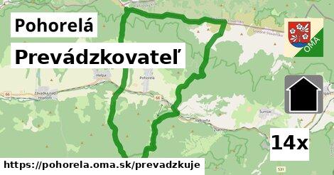 prevádzkovateľ v Pohorelá