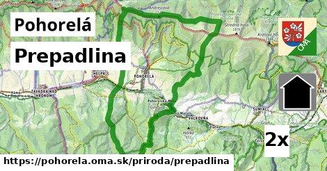 Prepadlina, Pohorelá