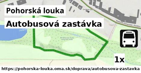 Autobusová zastávka, Pohorská louka