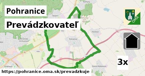 prevádzkovateľ v Pohranice