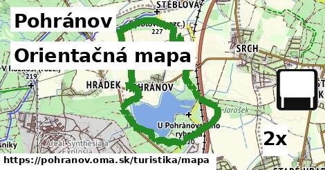 orientačná mapa v Pohránov