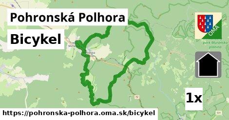 bicykel v Pohronská Polhora