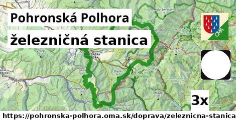 železničná stanica v Pohronská Polhora