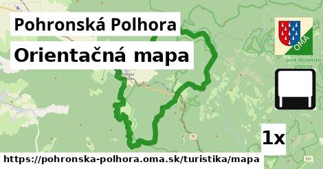 Orientačná mapa, Pohronská Polhora