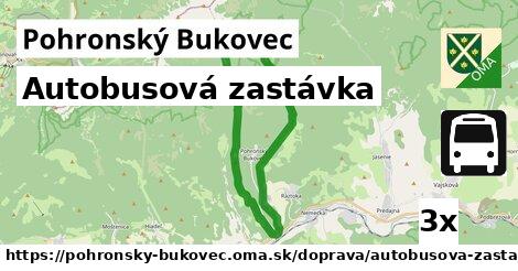 Autobusová zastávka, Pohronský Bukovec