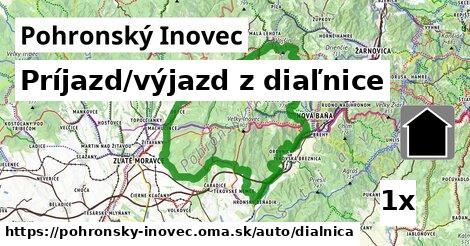 Príjazd/výjazd z diaľnice, Pohronský Inovec