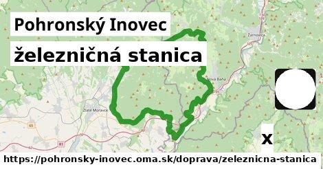 železničná stanica, Pohronský Inovec