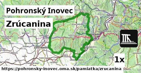 Zrúcanina, Pohronský Inovec