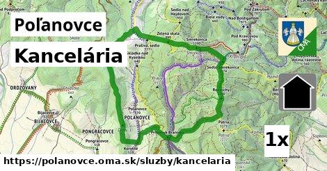 Kancelária, Poľanovce
