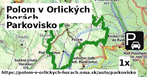 Parkovisko, Polom v Orlických horách