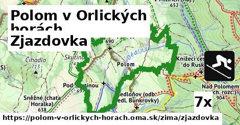 Zjazdovka, Polom v Orlických horách