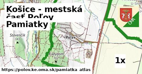 pamiatky v Košice - mestská časť Poľov