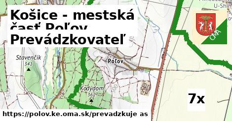 prevádzkovateľ v Košice - mestská časť Poľov