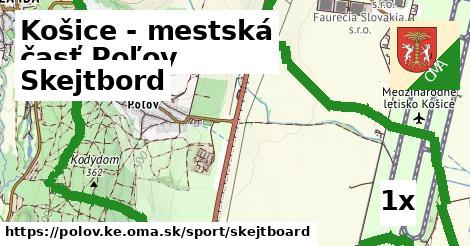 Skejtbord, Košice - mestská časť Poľov