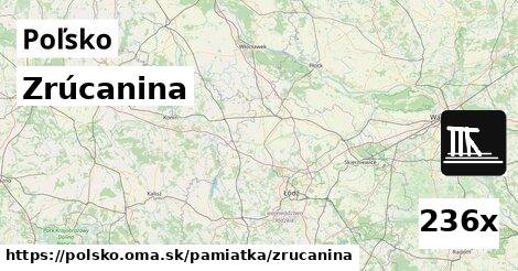 Zrúcanina, Poľsko