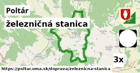 železničná stanica, Poltár