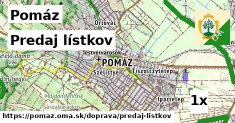 Predaj lístkov, Pomáz