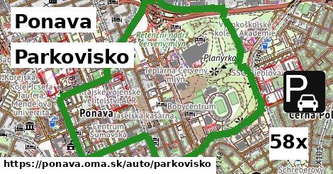 Parkovisko, Ponava