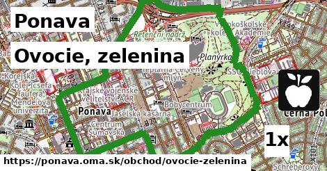 Ovocie, zelenina, Ponava