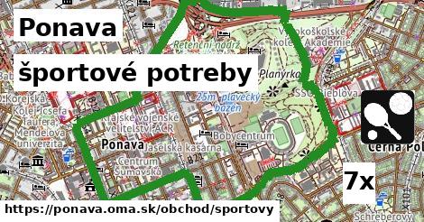 športové potreby, Ponava