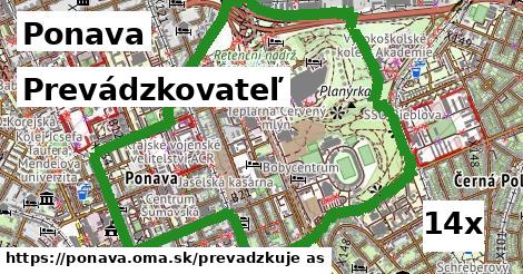 prevádzkovateľ v Ponava