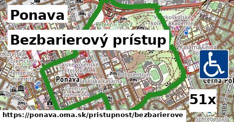 Bezbarierový prístup, Ponava