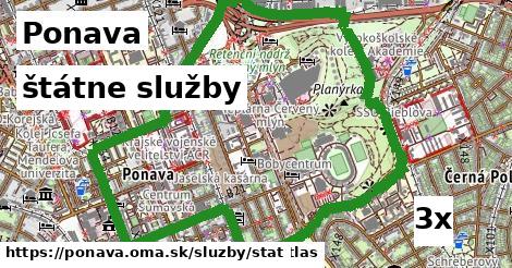 štátne služby, Ponava