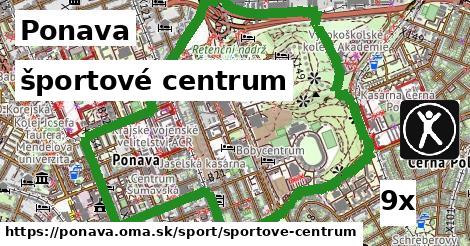 športové centrum, Ponava