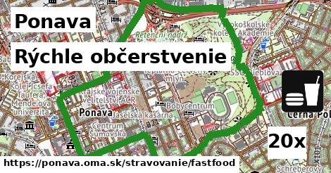 Rýchle občerstvenie, Ponava