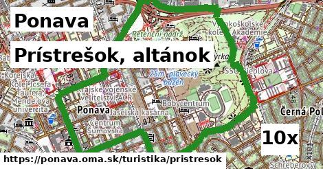 Prístrešok, altánok, Ponava