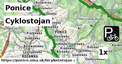 Cyklostojan, Ponice