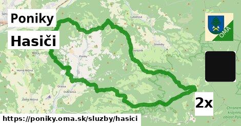 Hasiči, Poniky