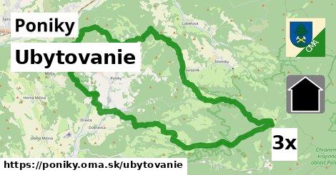 ubytovanie v Poniky