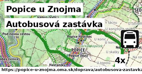 Autobusová zastávka, Popice u Znojma