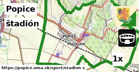 štadión, Popice