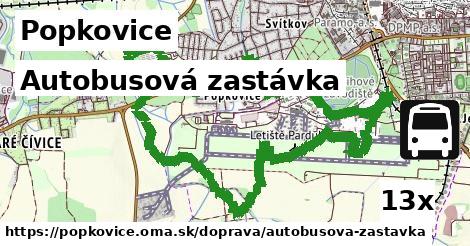 Autobusová zastávka, Popkovice