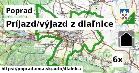 Príjazd/výjazd z diaľnice, Poprad