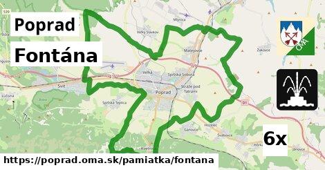 fontána v Poprad