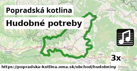 Hudobné potreby, Popradská kotlina