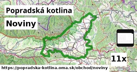 Noviny, Popradská kotlina