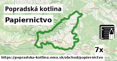 Papiernictvo, Popradská kotlina