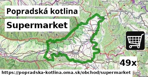 supermarket v Popradská kotlina