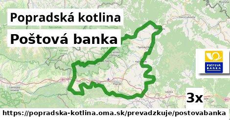 Poštová banka, Popradská kotlina