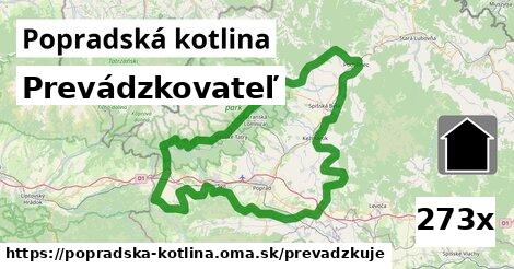 prevádzkovateľ v Popradská kotlina