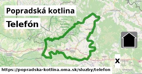 Telefón, Popradská kotlina